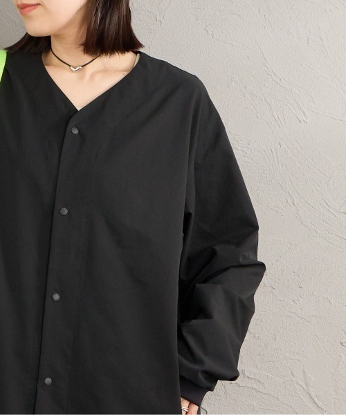 カーディガン 「NANGA/ナンガ」 DotAir COMFY ノーカラー カーディガン レディース メンズの画像