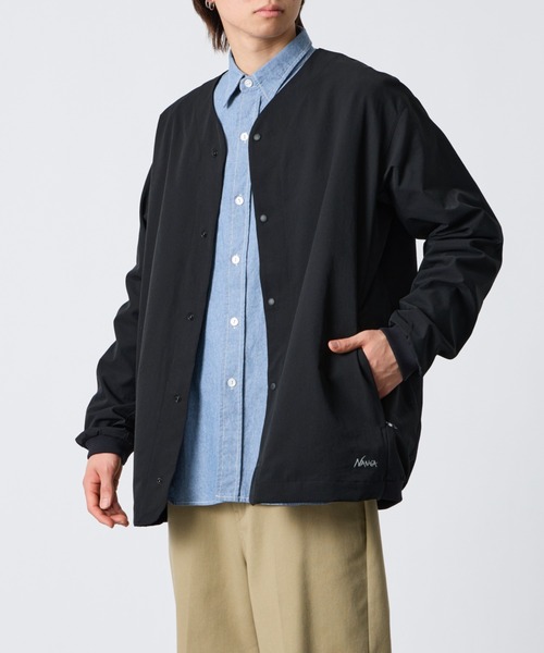 カーディガン 「NANGA/ナンガ」 DotAir COMFY ノーカラー カーディガン レディース メンズの画像