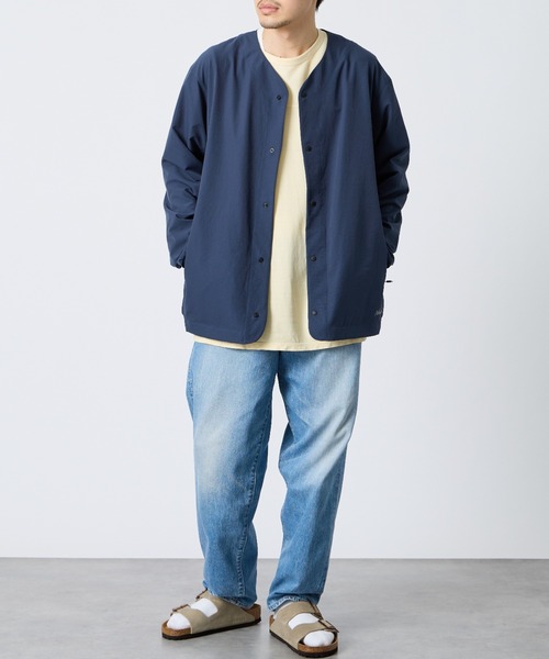 カーディガン 「NANGA/ナンガ」 DotAir COMFY ノーカラー カーディガン レディース メンズの画像