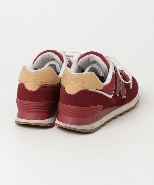 「New Balance」 ローカットスニーカー 25cm レッド レディース_画像2