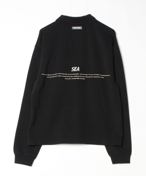 ★【タグあり未使用】wind and sea ロングTシャツ 黒/シルバー WIND AND SEA（ウィンダンシー） 長袖Tシャツ M ブラック メンズ
