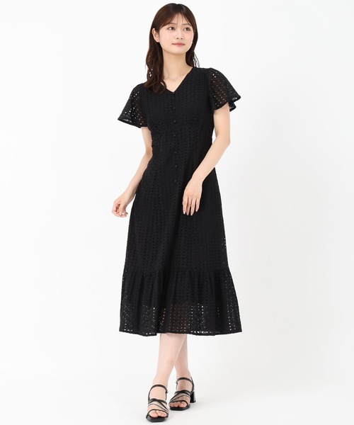 「MISCH MASCH」 半袖ワンピース M ホワイト レディース_画像3