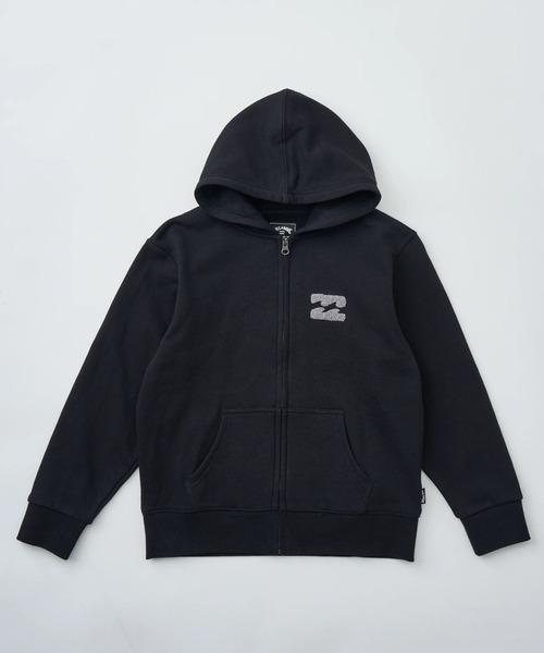 「BILLABONG」 「KIDS」ジップアップパーカー 160 ブラック キッズ_画像3