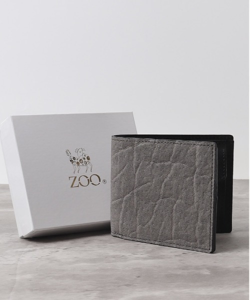 ズー 二つ折り 二つ折り財布 財布 ZOO ZBF-013 象革 メンズ レディース