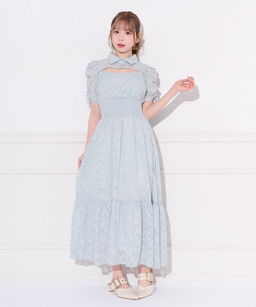 apres jour（アプレジュール） シャツワンピース MEDIUM ライトブルー