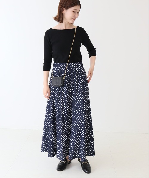 「Spick & Span」 フレアスカート 38 ネイビー レディース_画像2