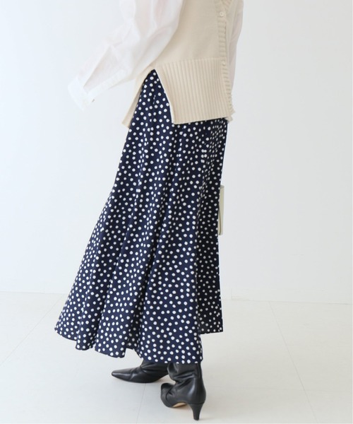 「Spick & Span」 フレアスカート 38 ネイビー レディース_画像3