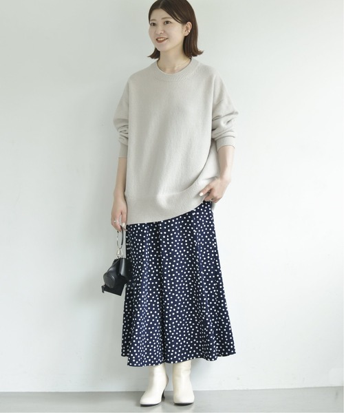 「Spick & Span」 フレアスカート 38 ネイビー レディース_画像5