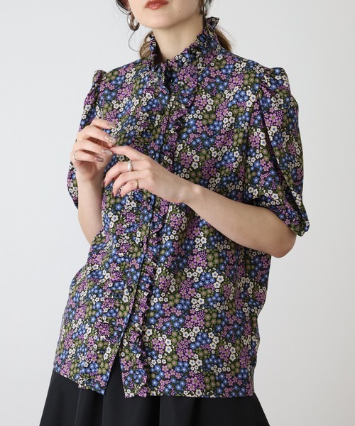 Orla Kiely（オーラカイリー） ブラウス シャツ 夏 半袖 ディッツィー 