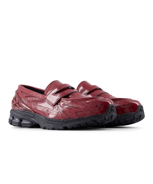 「New Balance」 ローファー 28.0cm レッド メンズ_画像4
