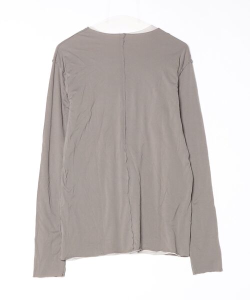 「KAZUYUKI KUMAGAI ATTACHMENT」 長袖Tシャツ 1 ダークグレー メンズ_画像2