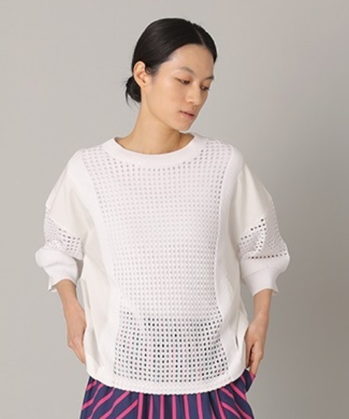 「ZUCCa」 7分袖カットソー M size ピンク レディース_画像2
