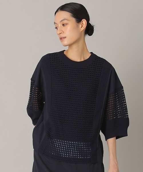 「ZUCCa」 7分袖カットソー M size ピンク レディース_画像3