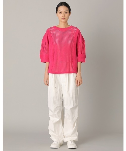 「ZUCCa」 7分袖カットソー M size ピンク レディース_画像8