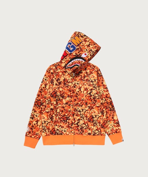 A BATHING APE（アベイシングエイプ） パーカー SPLASH CAMO SHARK