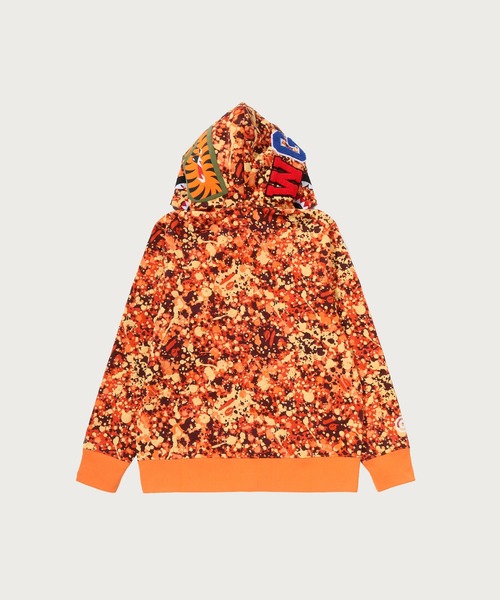 A BATHING APE（アベイシングエイプ） パーカー SPLASH CAMO SHARK