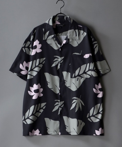 SITRY シャツ Oversize Drop shoulder Patterned shirt/オーバー