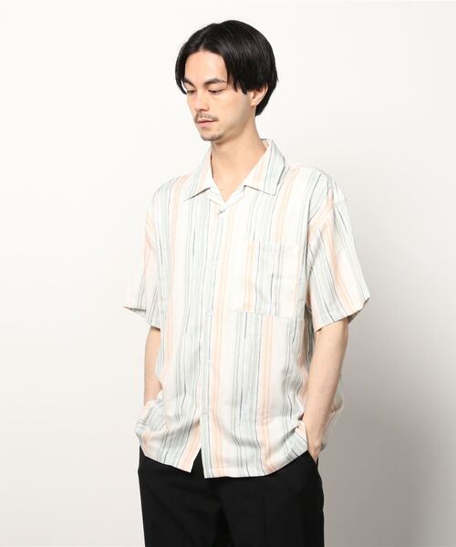 シャツ ブラウス メンズ Oversize Drop shoulder Patterned shirt/オーバーサイズ ドロップショルダー 総柄 半袖｜zozo｜22