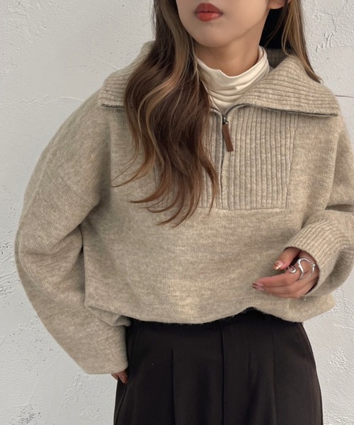 apres jour mignon（アプレジュールミニョン） ニット セーター ハーフ