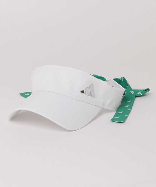 adidas サンバイザー モノグラム リボンバイザー「adidas Golf