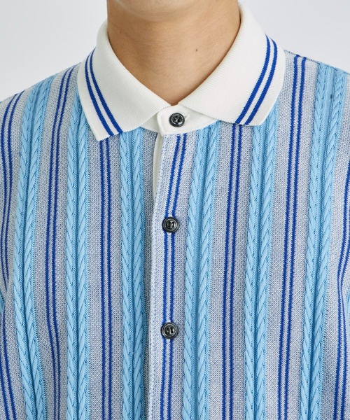 gim CONTEXT シャツ 「gim context/ジムコンテキスト」Stripe Open 