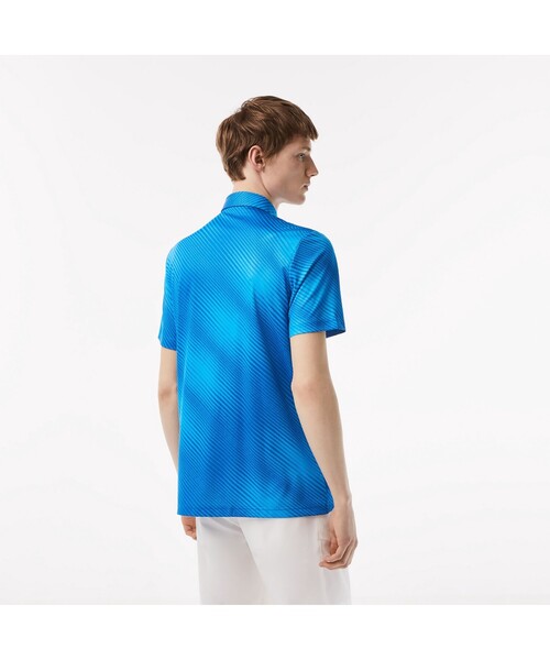 ブランド品専門の LACOSTE ポロシャツ グラデーションプリントウルトラドライ メンズウェア