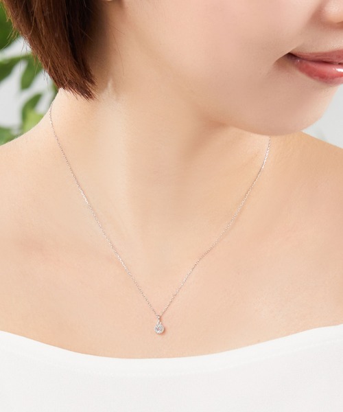 va vendome aoyama ネックレス K10ホワイトゴールド ホワイトトパーズ