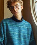 セーター ニット 幾何学モヘアライク ジャガー...の詳細画像3