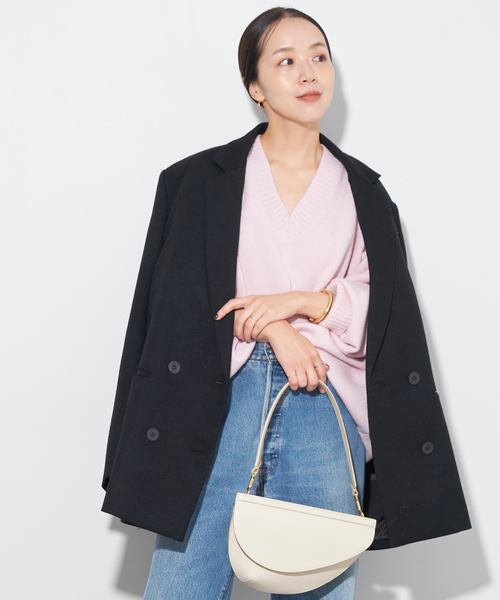 plage ORGANIC WOOL DB ジャケット36 ブラック