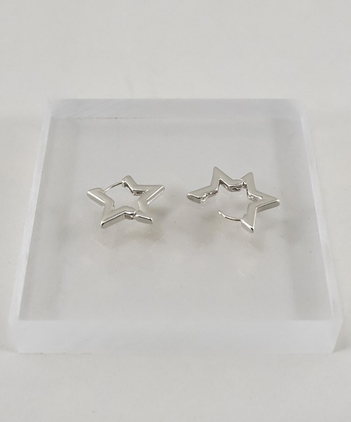 styiro ピアス ニッケルフリー 星 スターフープピアス