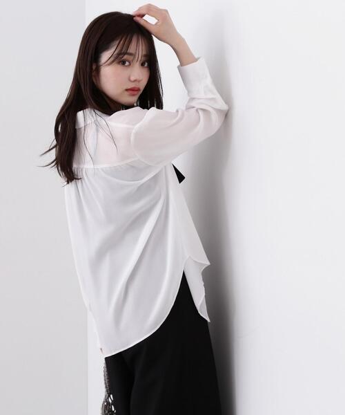 PROPORTION BODY DRESSING ブラウス シャツ シアーシャツ