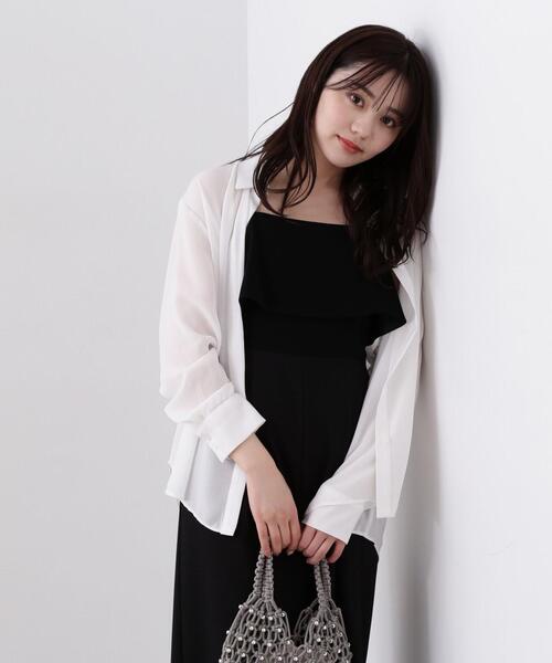 PROPORTION BODY DRESSING ブラウス シャツ シアーシャツ