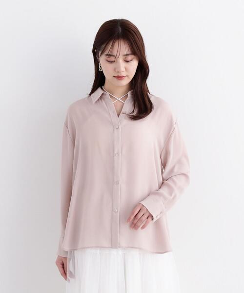 ブラウス シャツ シアーシャツブラウス/洗える レディース PROPORTION BODY DRESSING ブラウス シャツ シアーシャツ