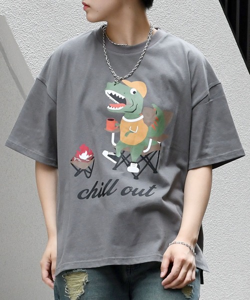 boohoo MAN★オーバーサイズ 半袖 ジャカード トップス Tシャツ Starting Over tシャツ oversize sleeve line ringer T-shirt