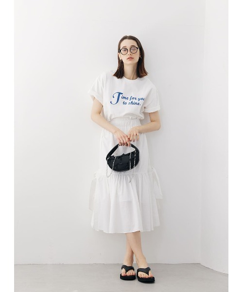 COEL（コエル） スカート サイドリボンスリットスカート : ZOZOTOWN