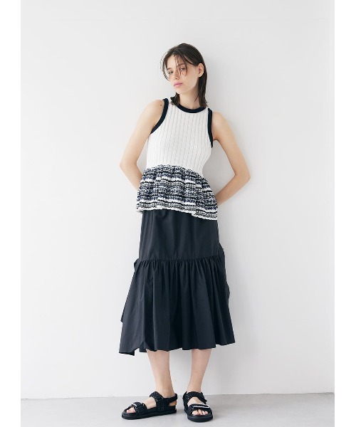 COEL（コエル） スカート サイドリボンスリットスカート : ZOZOTOWN