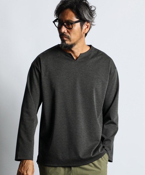 The DUFFER of ST.GEORGE tシャツ KEY NECK PONTE TEE