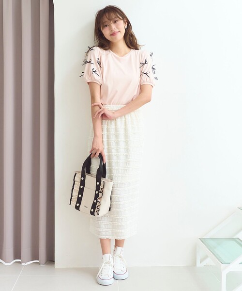 Feroux ホワイト 半袖Tシャツ　フェルゥ　カットソー　ヴィンテージ　可愛い Feroux ホワイト 半袖Tシャツフェルゥカットソーヴィンテージ可愛い