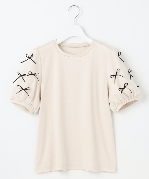 Feroux tシャツ Tシャツ 「洗える」ランダムリボン カットソー 
