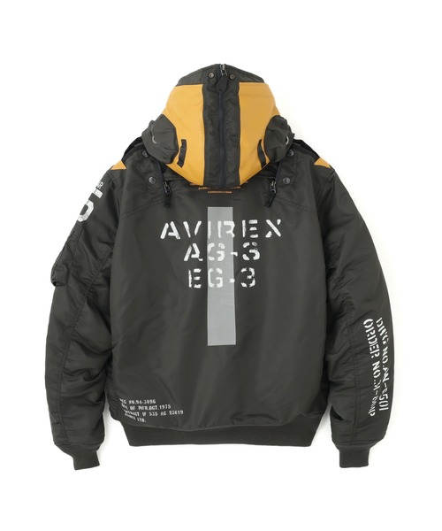 【最終価格】美品AVIREXリメイク コンビネーション MA-1大きいサイズ AVIREX ma1 ma-1 「WEB＆DEPOT限定」MA-1 REMODEL / MA-1
