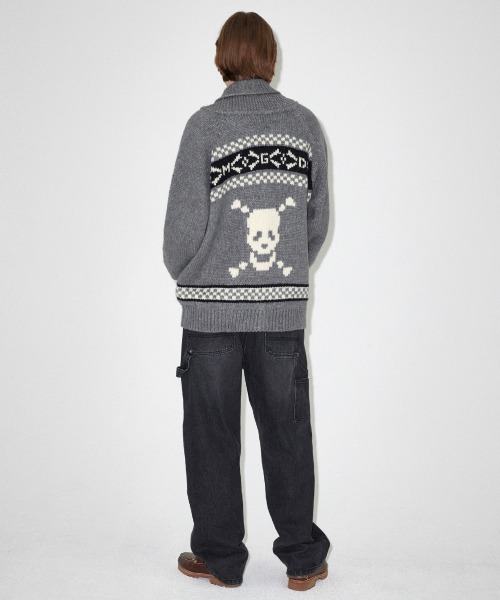 MAHAGRID（マハグリッド） ニット セーター SKULL COWICHAN KNIT