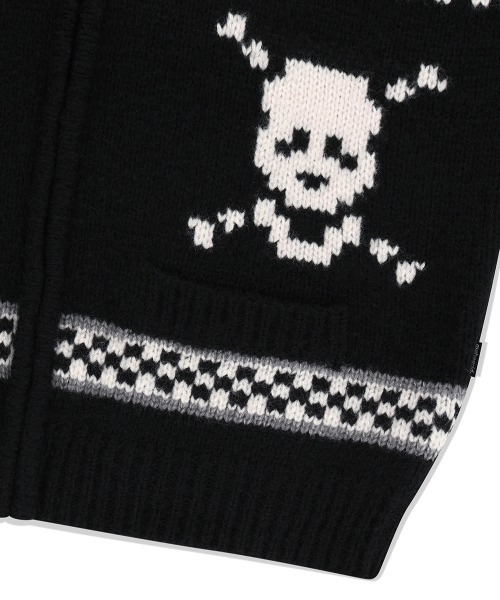 ニット セーター 「mahagrid/マハグリッド」 SKULL COWICHAN KNIT SWEATER/スカル カウチン ニットセーター レディ mahagrid/マハグリッド』 SKULL COWICHAN KNIT SWEATER/スカル