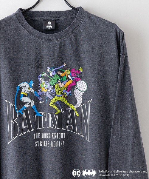 UNIT（NIXON） tシャツ 「BATMAN/バットマン」パウダーブリーチ