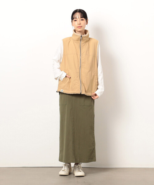 ベスト ジレ リバーシブル ボアベスト レディース : ZOZOTOWN