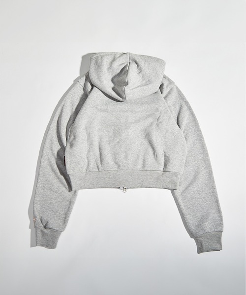 STARTER BLACK LABEL パーカー サガラ刺繍ワッペン ショート丈
