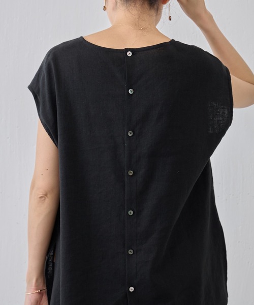 「BEARDSLEY」 ノースリーブブラウス 1 ブラック レディース BEARDSLEY 「BEARDSLEY」 ノースリーブブラウス 1 ブラック