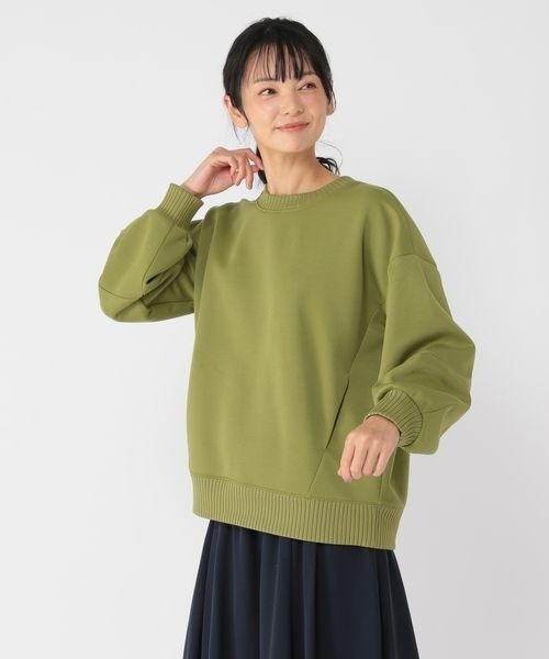 新品 suadeo スアデオ　オフネック　ゆる スウェット　シンプル　トレーナー studio CLIP トレーナー スウェット 「ウタオ」軽量ボンディング
