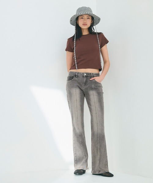 VUITTON ローライズジーンズ　レディース　マルチカラー ローライズ ジーンズ レディース（サイズ（S/M/L）：L）の