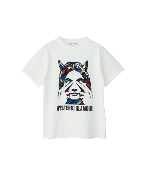 JOEY HYSTERIC 新品 EVIL Tシャツ JOEY HYSTERIC tシャツ SEE NO EVIL刺繍 Tシャツ キッズ 子供服