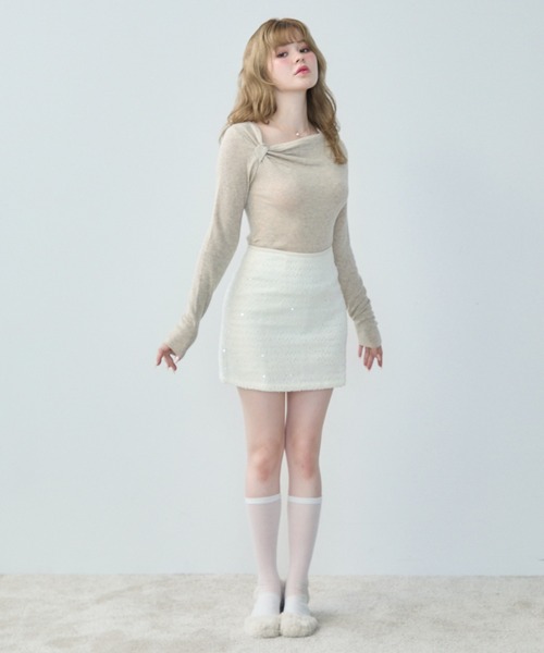 新品♡アシメネックドレープニット FRAY I.D｜アシメネックドレープニット | Rakuten Fashion(楽天